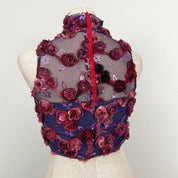 Rose Applique & Sequin Top (XS)