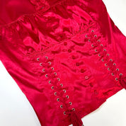 Moda International Y2K Red Corset Top (M)