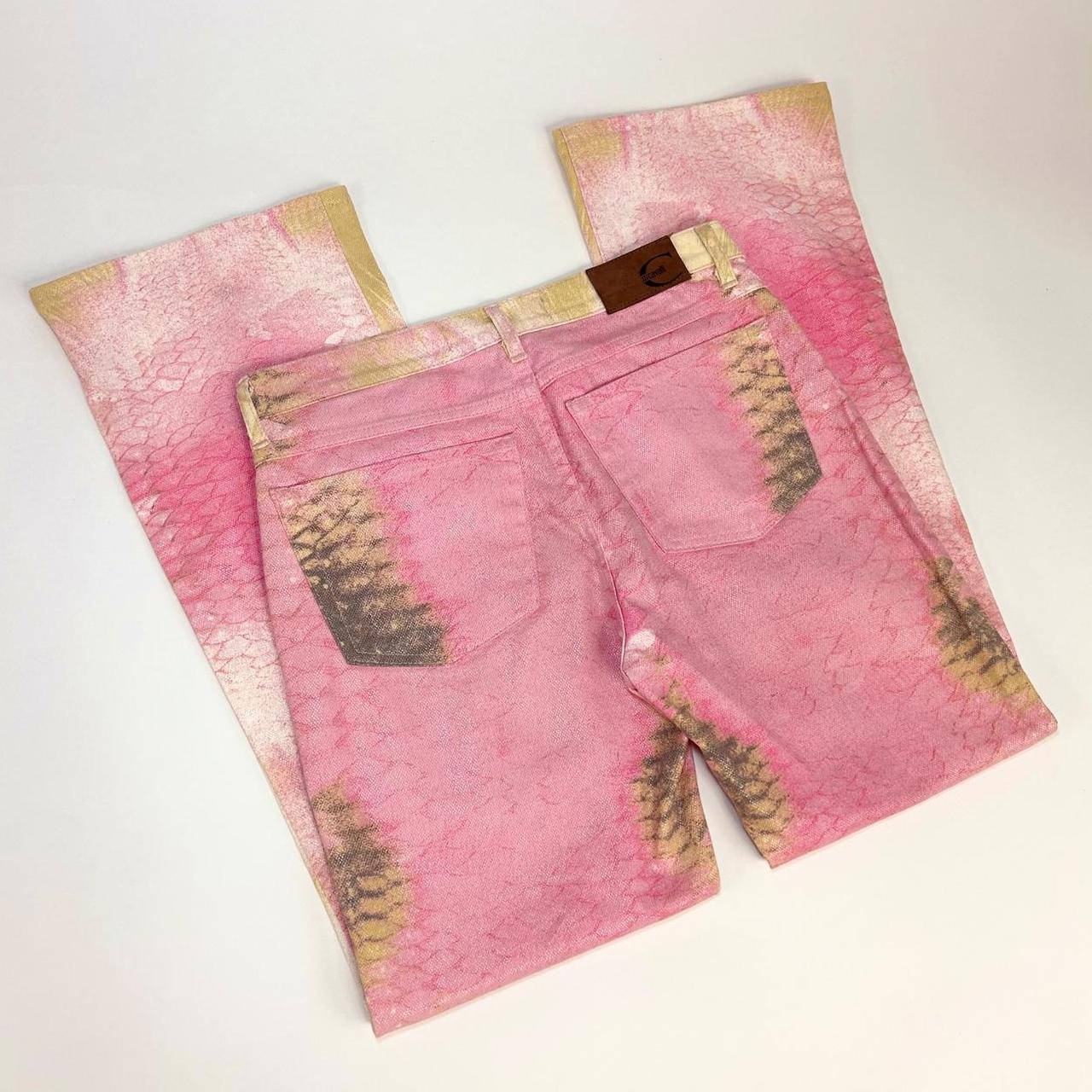 Just Cavalli Y2K Pink Snakeskin Jeans (S)