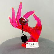 NWT D&G Dolce & Gabbana Red Silver Signet Ring (8)