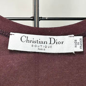 Dior Y2K Brown Raven Tank Top (M)