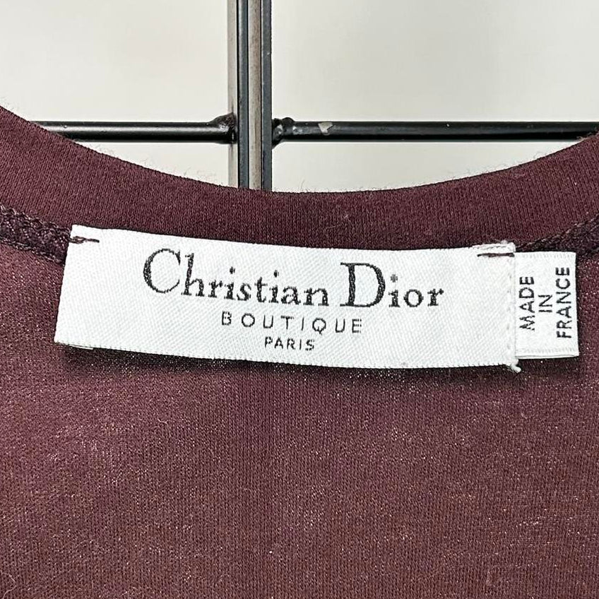 Dior Y2K Brown Raven Tank Top (M)