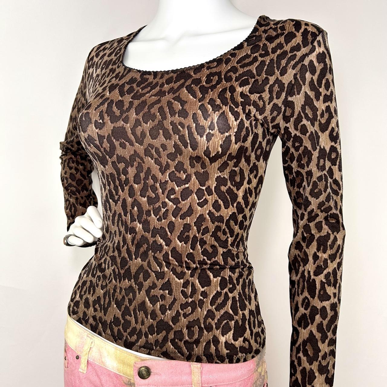 Dolce & Gabbana Leopard Long Sleeve Top (S/M)