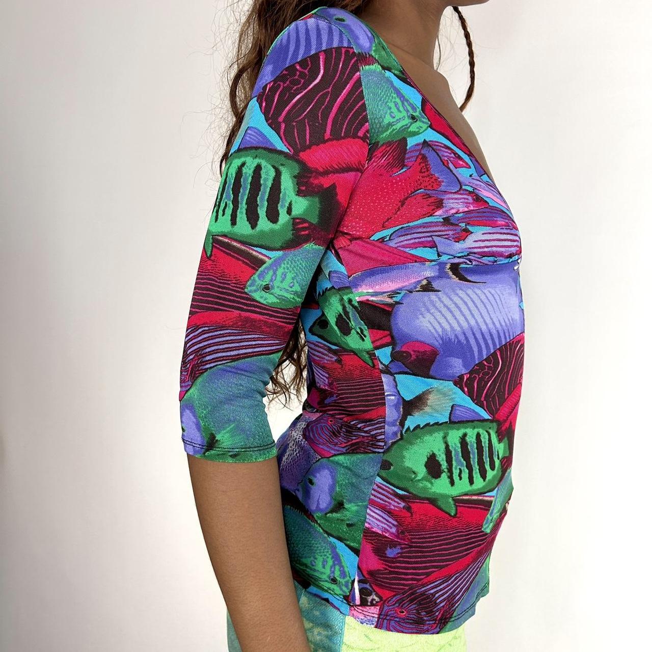 2005 Versace Fish Print Top (M)