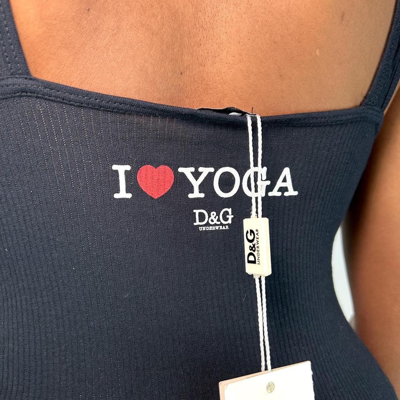 NWT D&G 'I ❤️ YOGA' Tank Top (S)