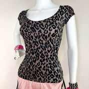 Dolce & Gabbana D&G Leopard Short Sleeve Top (S/M)