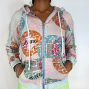 Galliano Vintage Gazette Print Hoodie (M)