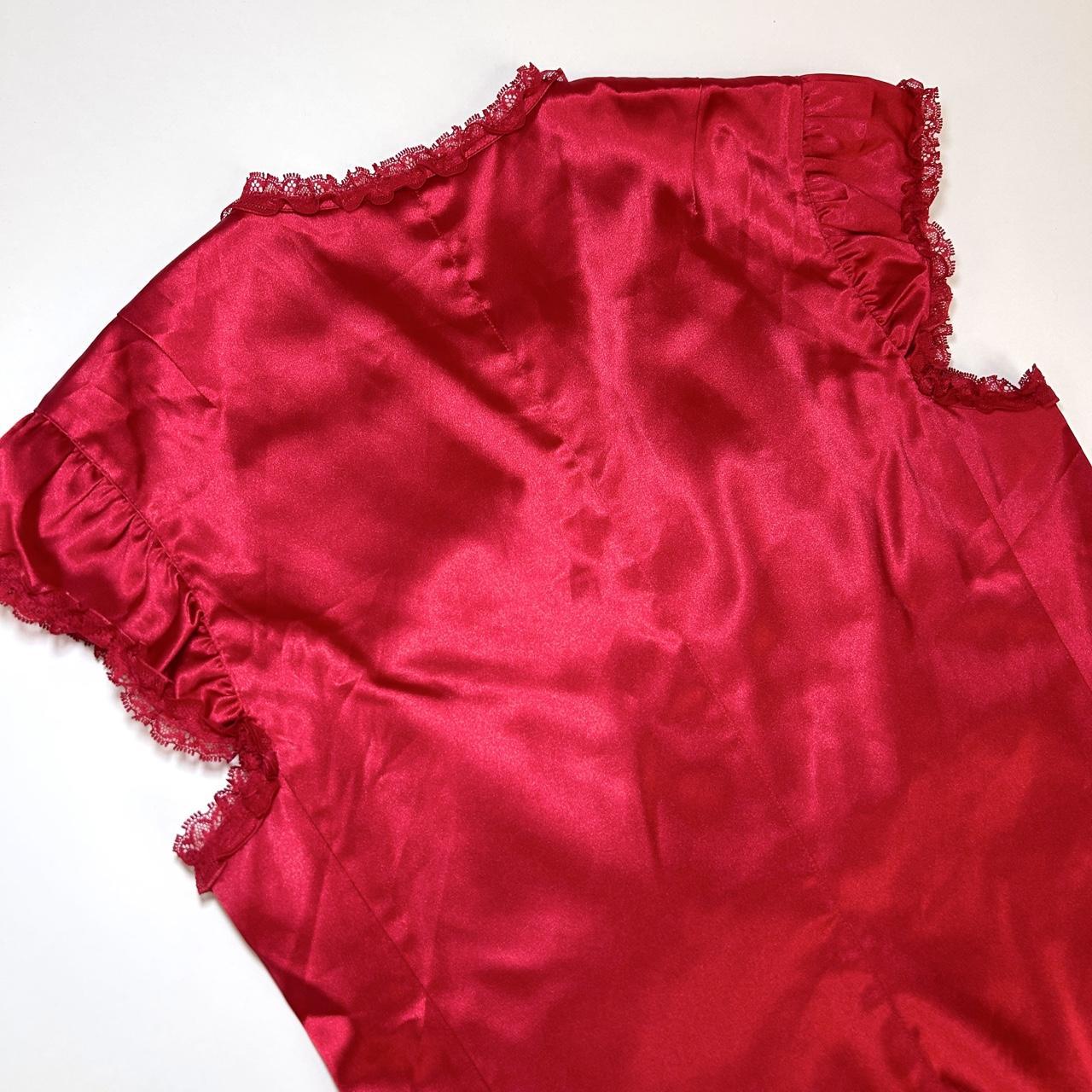Moda International Y2K Red Corset Top (M)