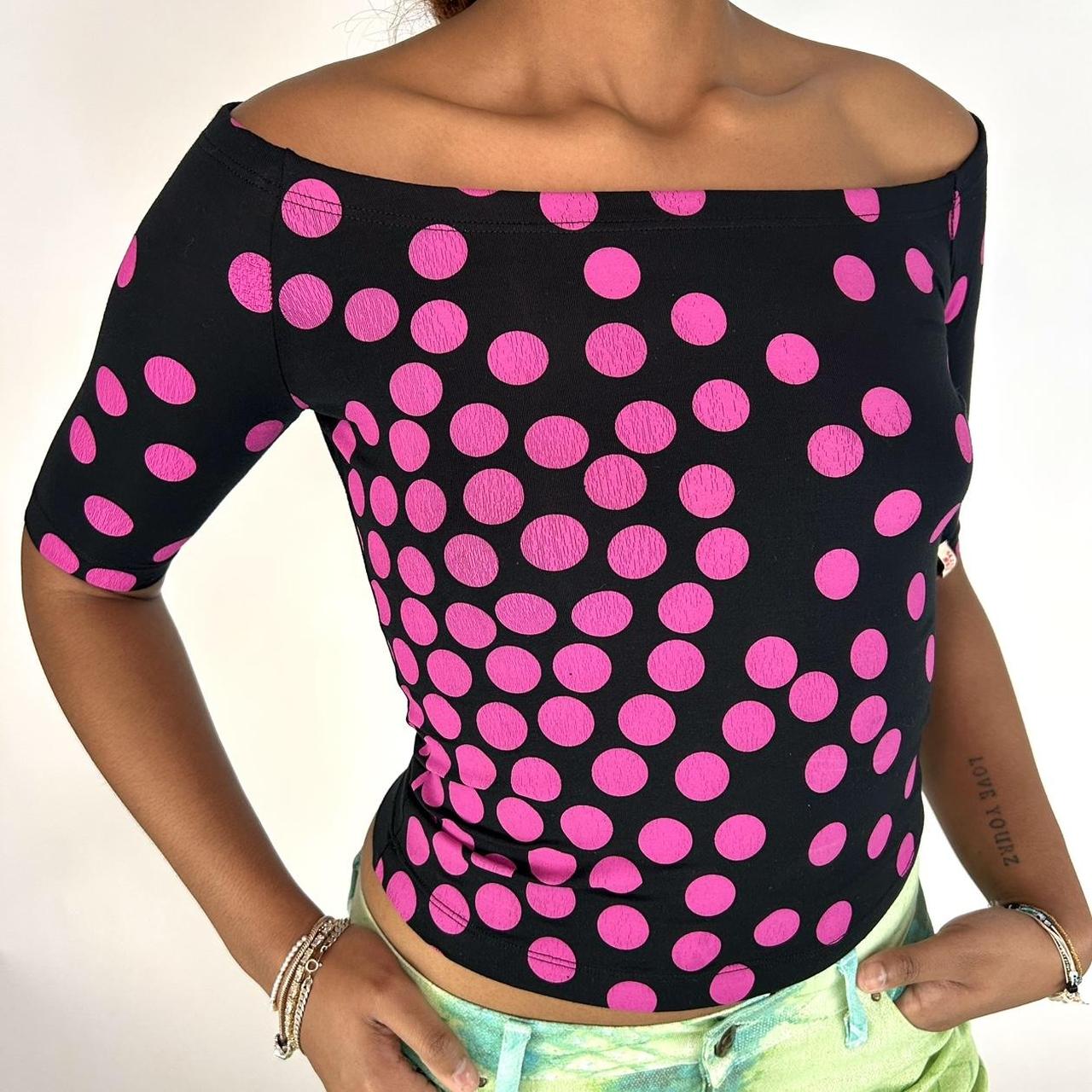 NWT Miss Sixty Polka Dot Top (S)