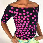 NWT Miss Sixty Polka Dot Top (S)
