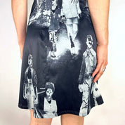 Vintage Euro Silhouettes Black Dress (S)
