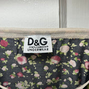 D&G Dolce & Gabbana Black Floral Cami (XS/S)