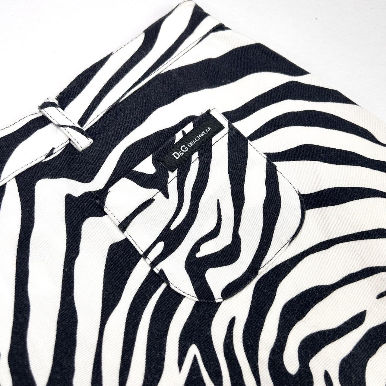 D&G Dolce & Gabbana Y2K Zebra Shorts (M)