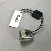 NWT D&G Dolce & Gabbana Green Silver Signet Ring (6.5)
