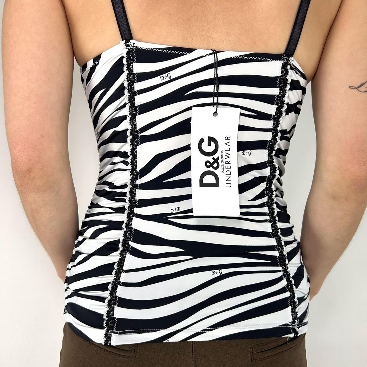 NWT D&G Y2K Zebra Tank Top (S)