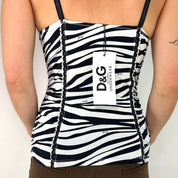 NWT D&G Y2K Zebra Tank Top (S)