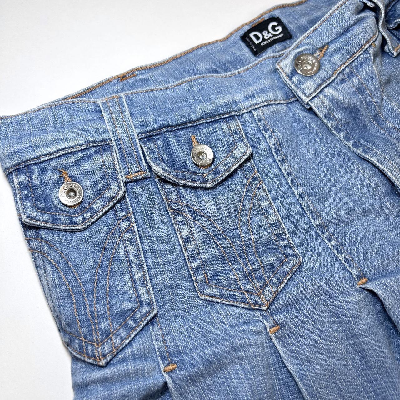 D&G Dolce & Gabbana Y2K "Pin up" Denim Skirt (S)