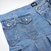 D&G Dolce & Gabbana Y2K "Pin up" Denim Skirt (S)