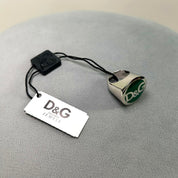 NWT D&G Dolce & Gabbana Green Silver Signet Ring (7)