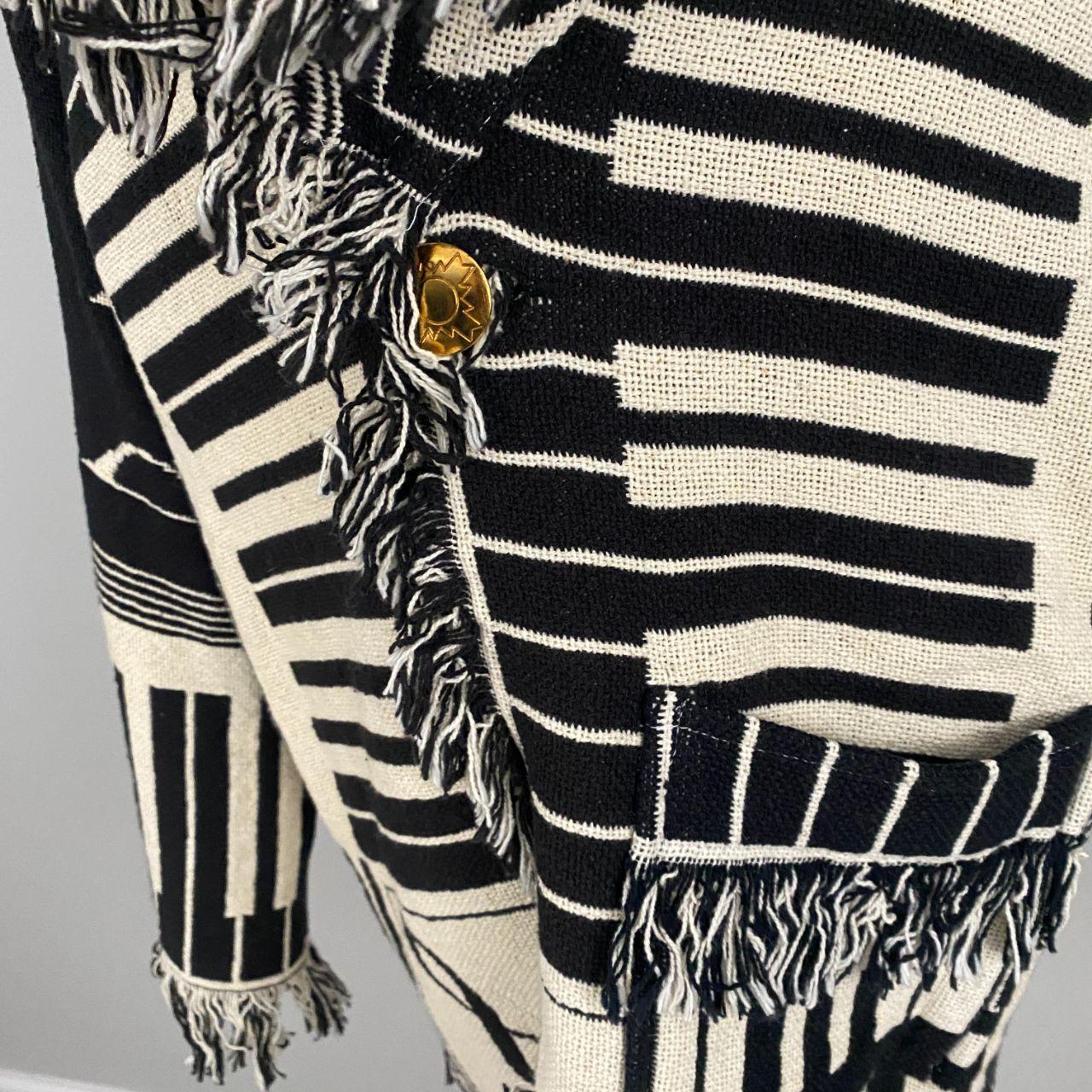 Piano Keys Reversible Tapestry Sweater Jacket (L)