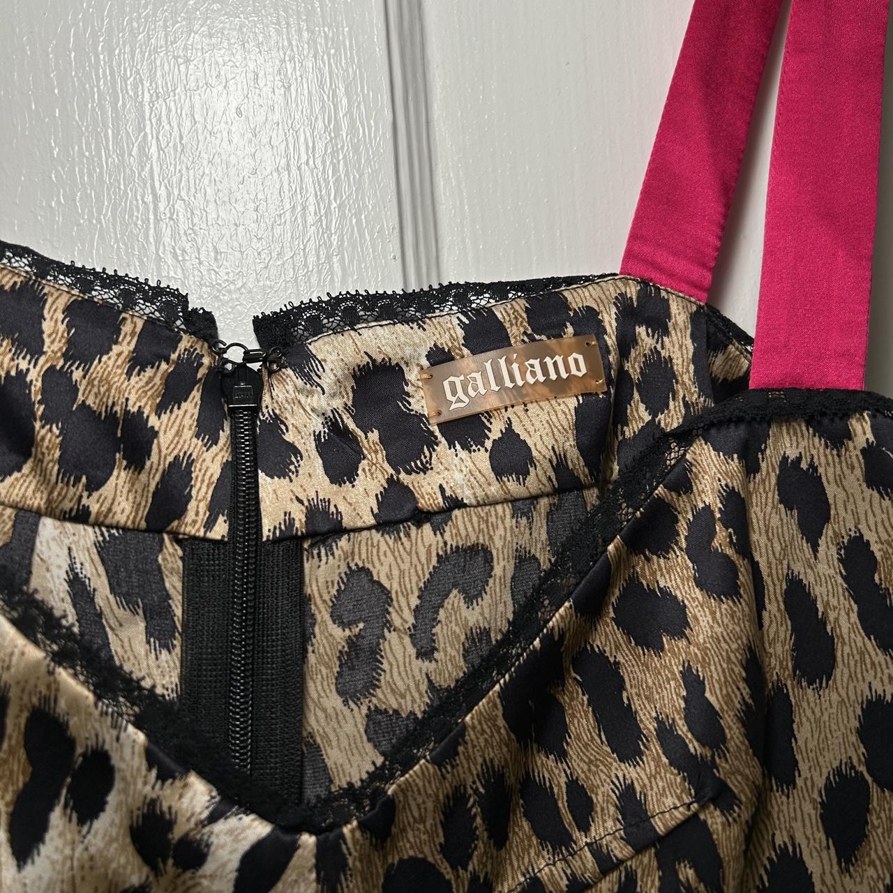 Galliano Y2K Silk Leopard Tank Top (S)
