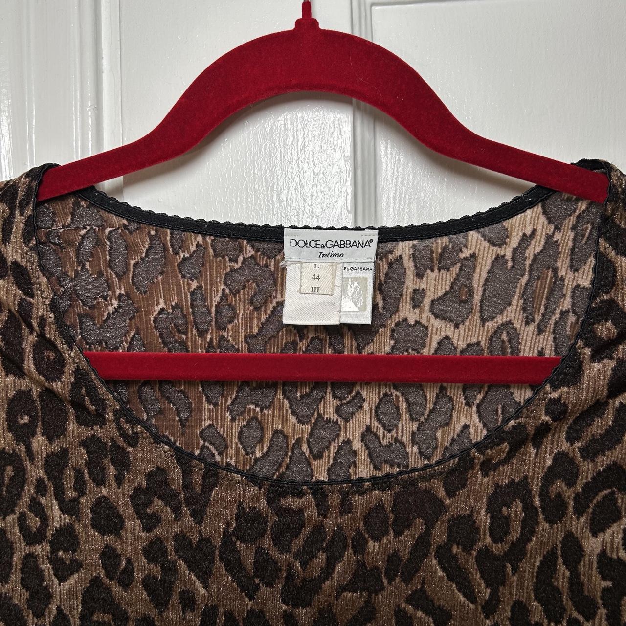 Dolce & Gabbana Leopard Long Sleeve Top (S/M)