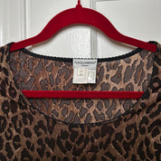Dolce & Gabbana Leopard Long Sleeve Top (S/M)