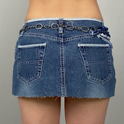 Blue Stone Multi-Layered Chain Belt
