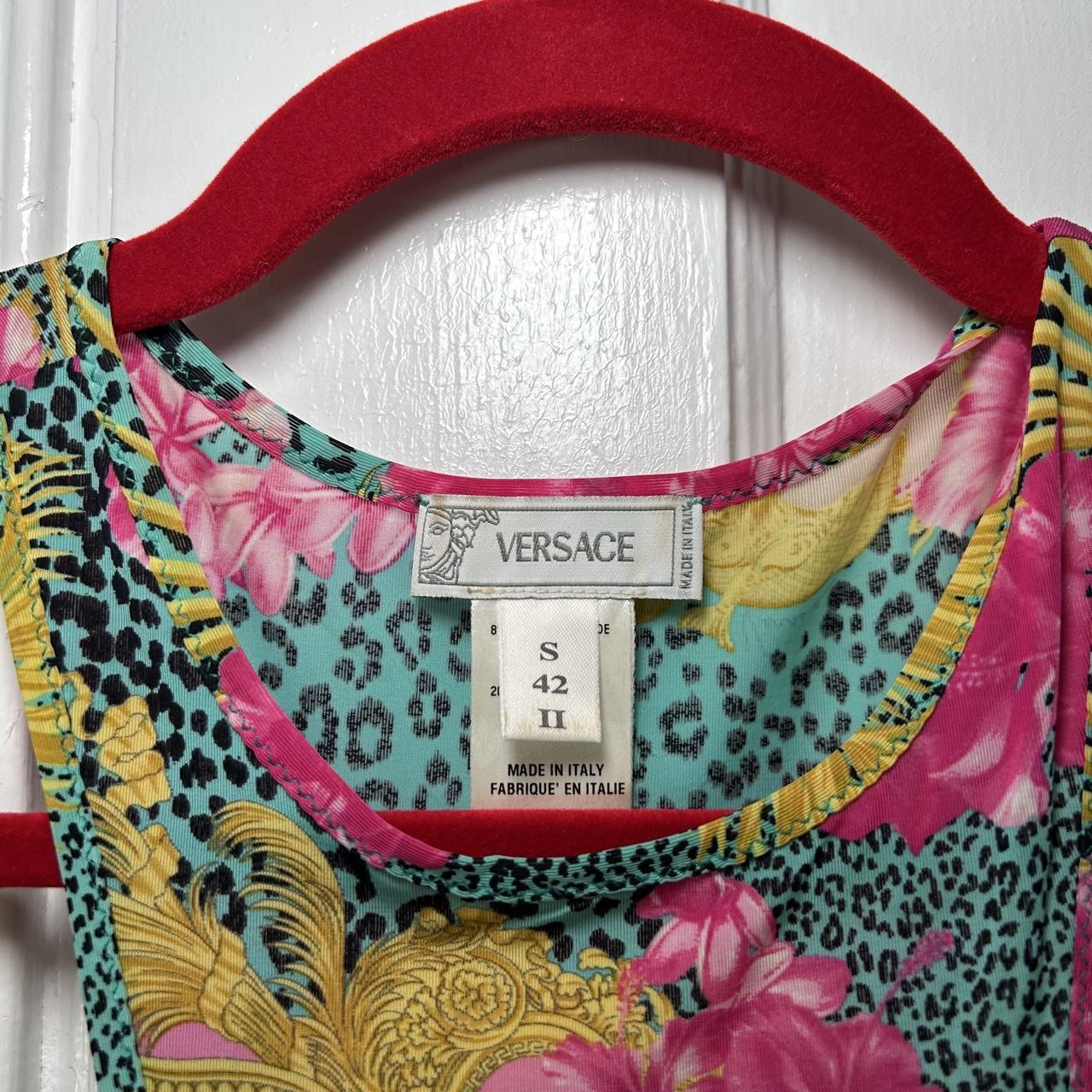 Versace Baroque Tropical Leopard Tank (XS/S)