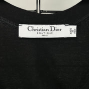 Dior Y2K Black Victorian Tank Top (M)
