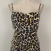 2000's Leopard Midi Dress (S/M)