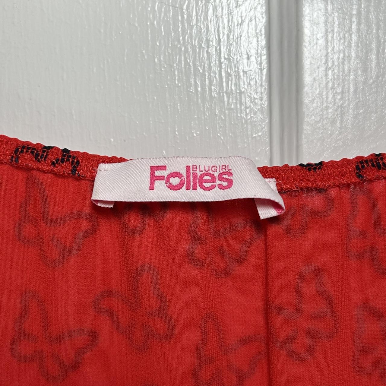 Blumarine Red Butterfly Dress (S)
