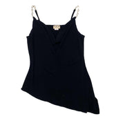 Chain Strap Slinky Asymmetrical Tank (M)