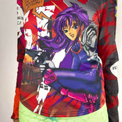 '2026' French Anime Girl Long Sleeve (M)