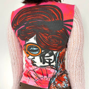 Custo Barcelona Pink Long Sleeve Top (S/M)