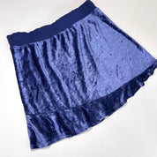 Blumarine Blue Velour Mini Skirt (XS)