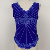 2000's Embellished Scalloped Tank Top (M)