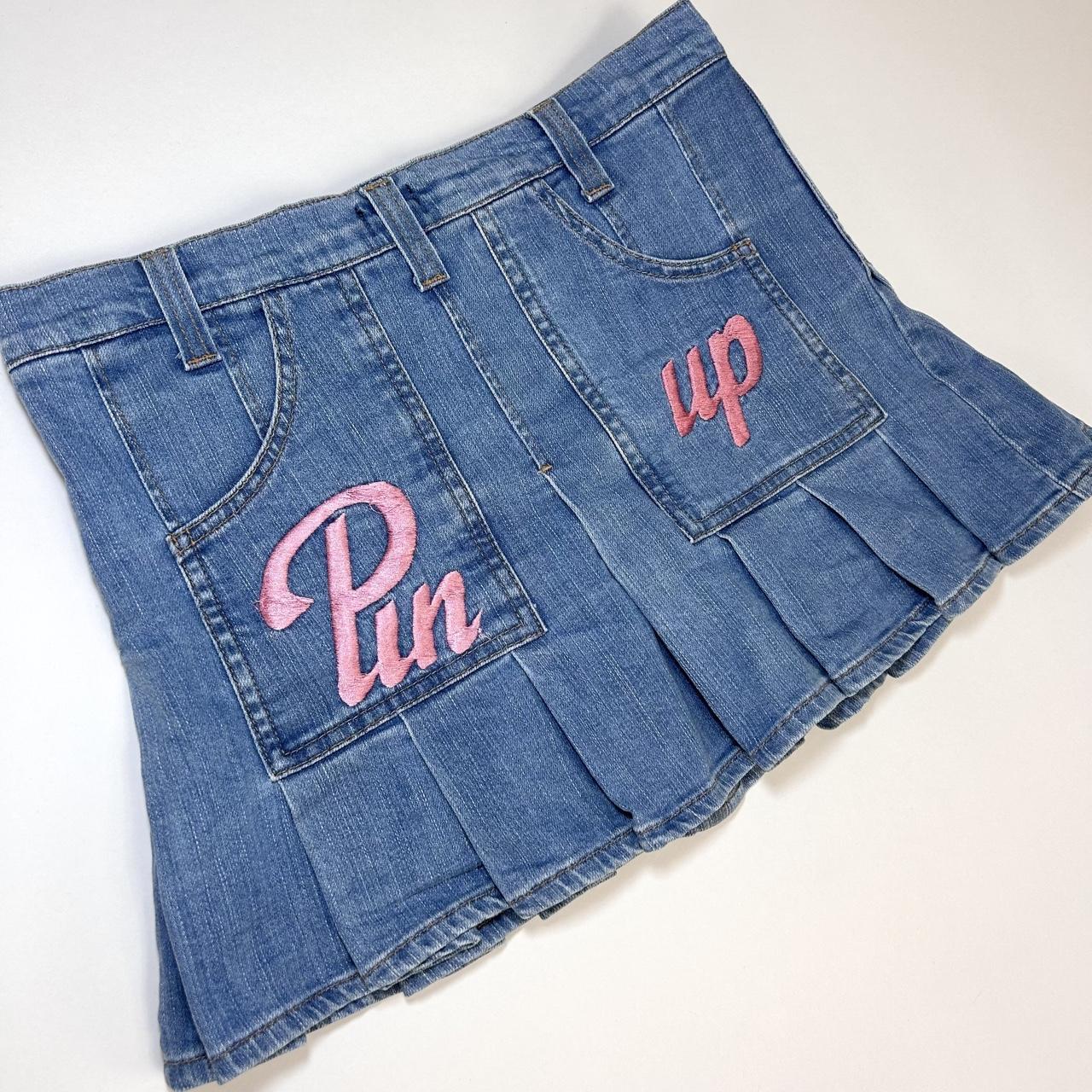 D&G Dolce & Gabbana Y2K "Pin up" Denim Skirt (S)