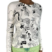 NWT Miss Sixty Y2K Music Top (S)