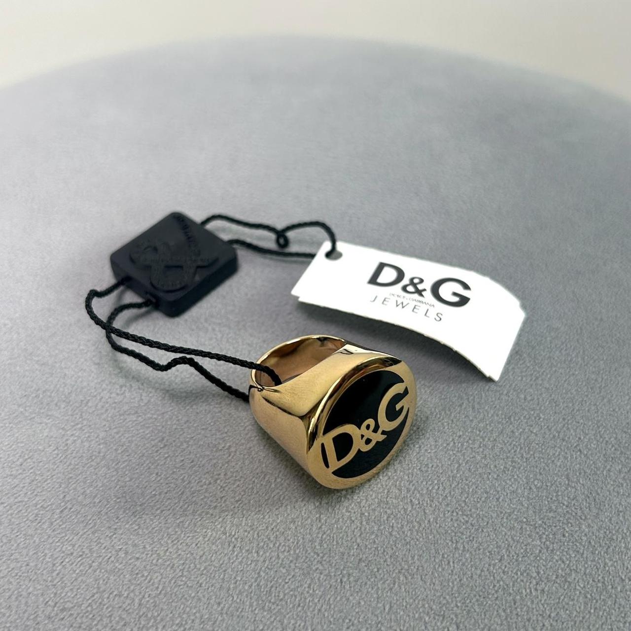 NWT D&G Dolce & Gabbana Black Gold Signet Ring (7)
