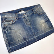 D&G Dolce & Gabbana Y2K Denim Mini Skirt (S)