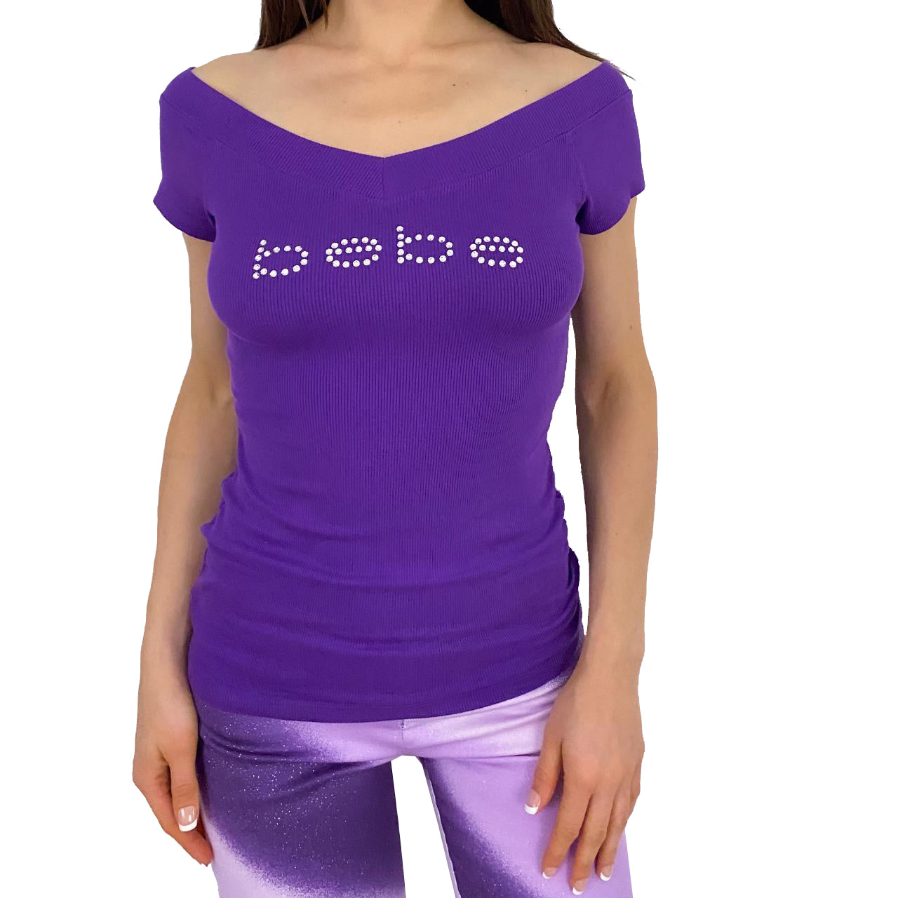 Bebe Rhinestone Top (M)