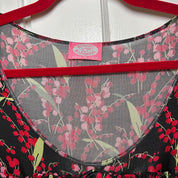 Blumarine Black Floral Dress (S)