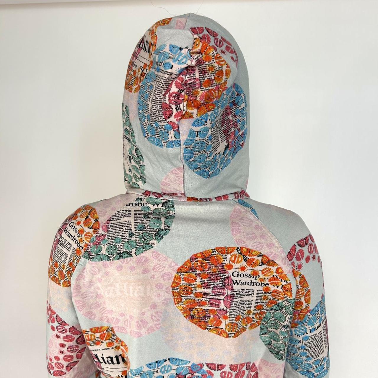 Galliano Vintage Gazette Print Hoodie (M)