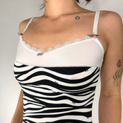 D&G Dolce & Gabbana Y2K Zebra Cami (S/M)