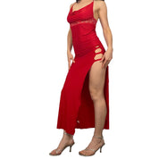 Siren Thigh Slit Dress (S)