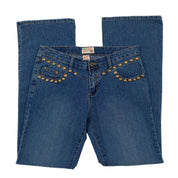 2000's Mid-Rise Studded Jeans (M)