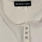 2000's White Mesh Snap Front Top (S)