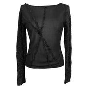 Cache Fuzzy Sheer Sweater (M)