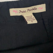 Corduroy Floral Embroidered Midi Skirt (S)